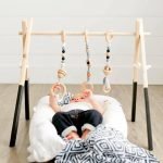 1Set Wooden Rattle Teethers Baby Toys Play Gym Mobile Newborn Sensory Structure Baby Nursing Gifts Handmade Stroller Accessories